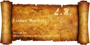 Ludas Martin névjegykártya